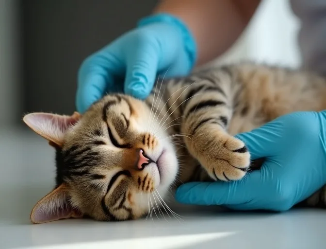 Specialist carefully handling a deceased cat with dignity in Avondale Heights